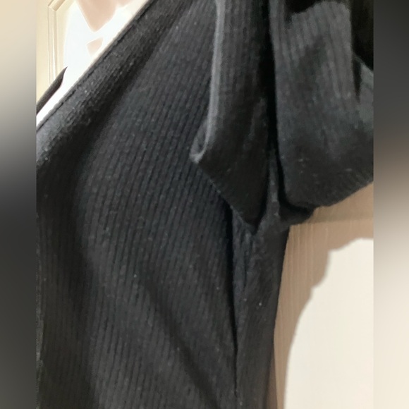 Bozzolo size medium long sleeve sexy style black dress - Picture 8 of 11